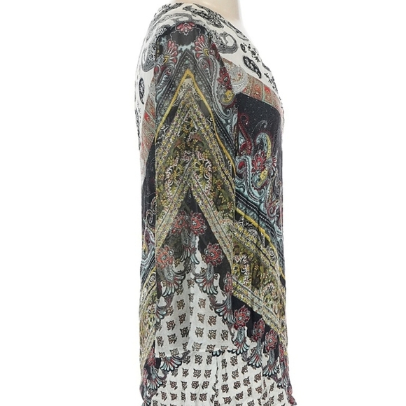 Alice + Olivia Zia Caftan Mini Dress XS - Picture 3 of 4